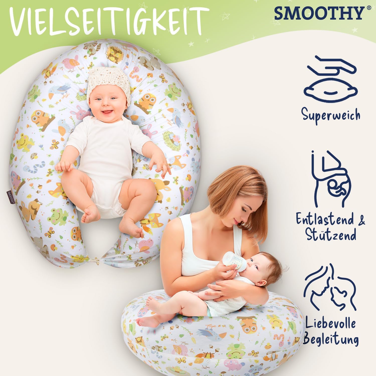 XXL Stillkissen & Schwangerschaftskissen für Seitenschläfer