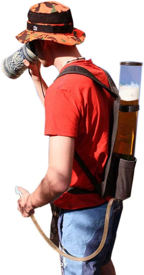 Bier-Rucksack mit Zapfsystem - 3 Liter Getränke-Rucksack für Partys