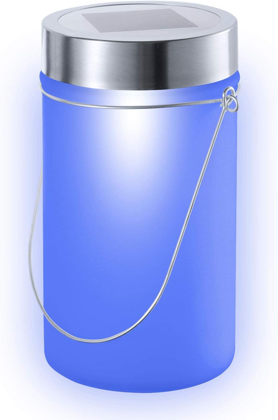 Sun Jar Solar-Laterne Blau - Witterungsbeständige LED-Dekoleuchte