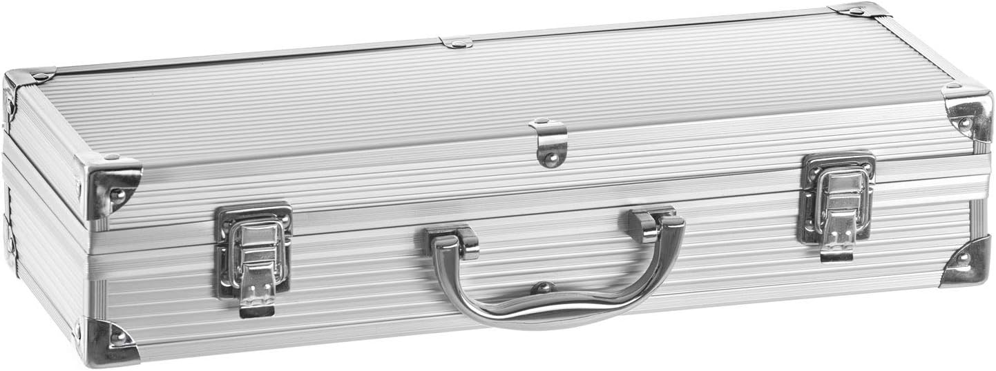 Dimono Grillbesteck-Set 5-teilig im edlen Aluminium-Koffer