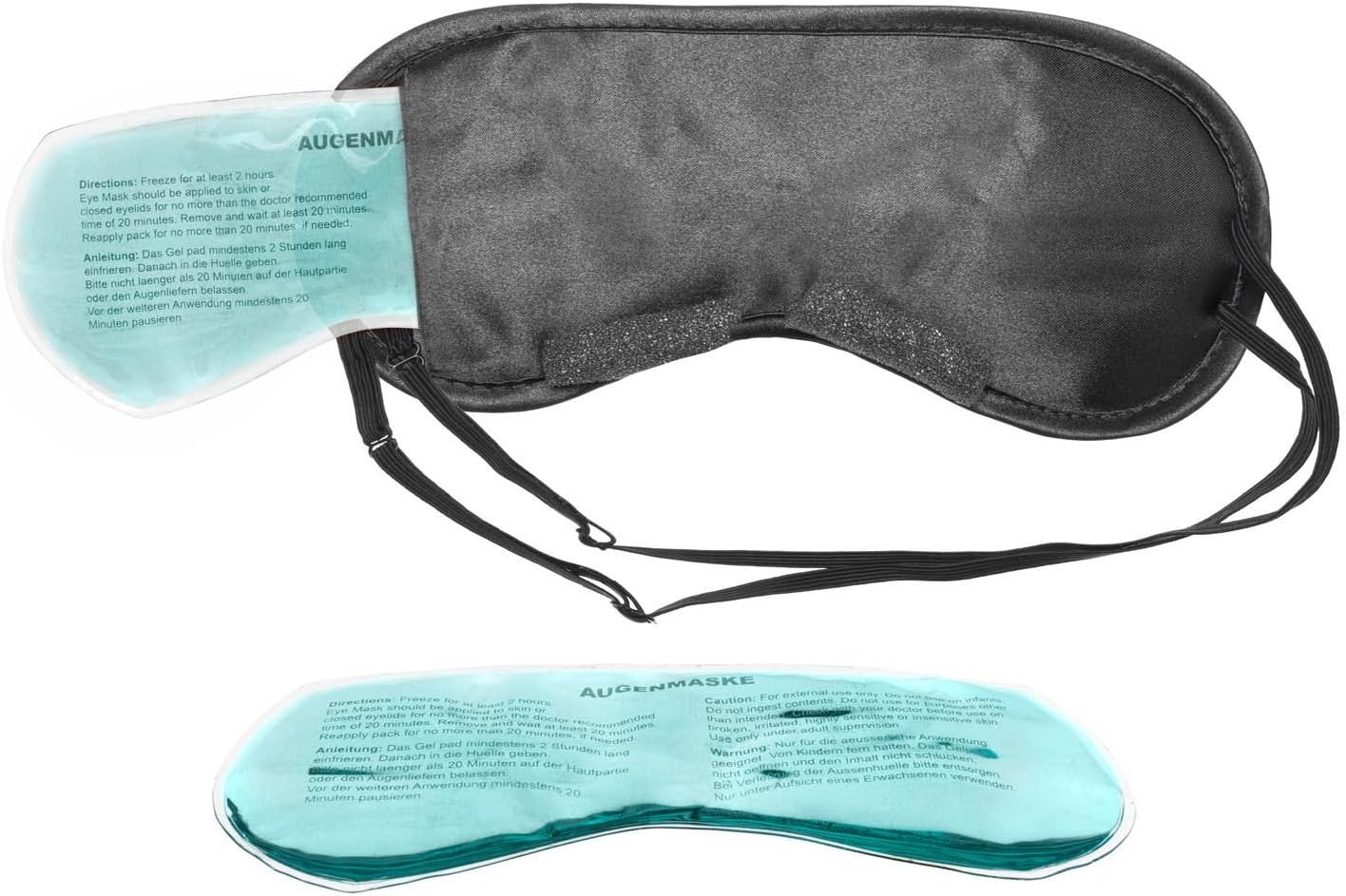 Feluna Schlafmaske mit Kühlpad – Premium Satin Augenmaske