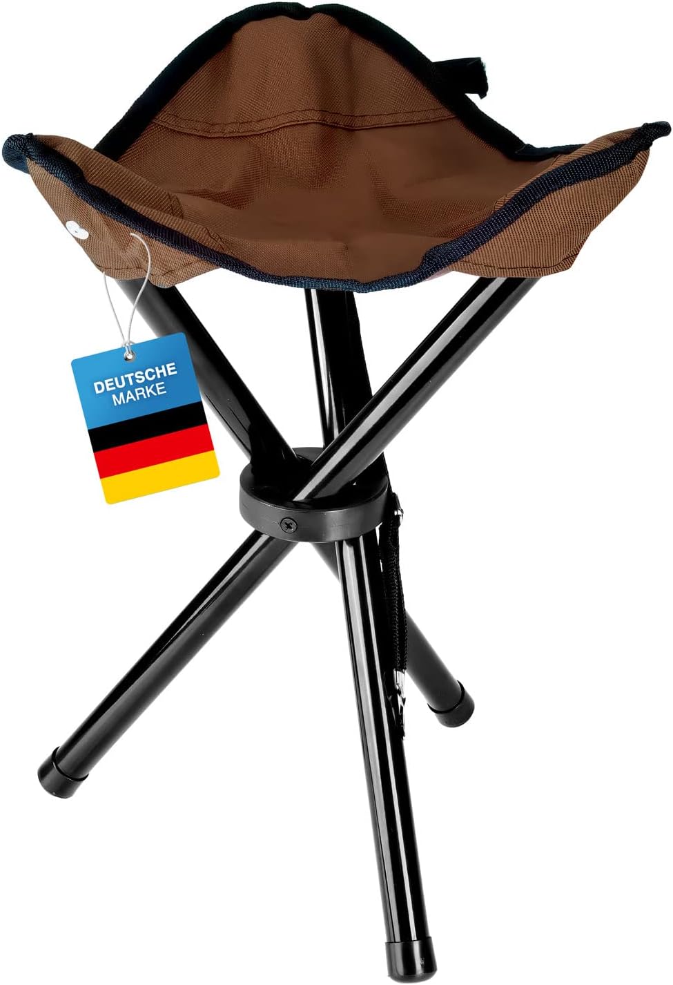 Camping-Hocker – Klappbarer Dreibeinhocker für Festivals & Outdoor