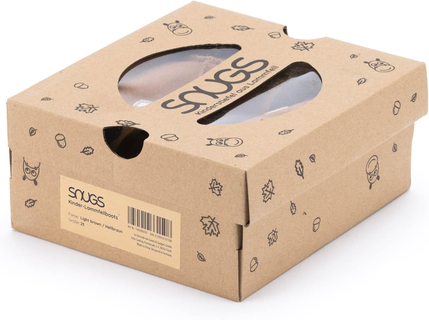 Snugs Kinder Lammfellstiefel – Warme Winterstiefel aus Rauleder