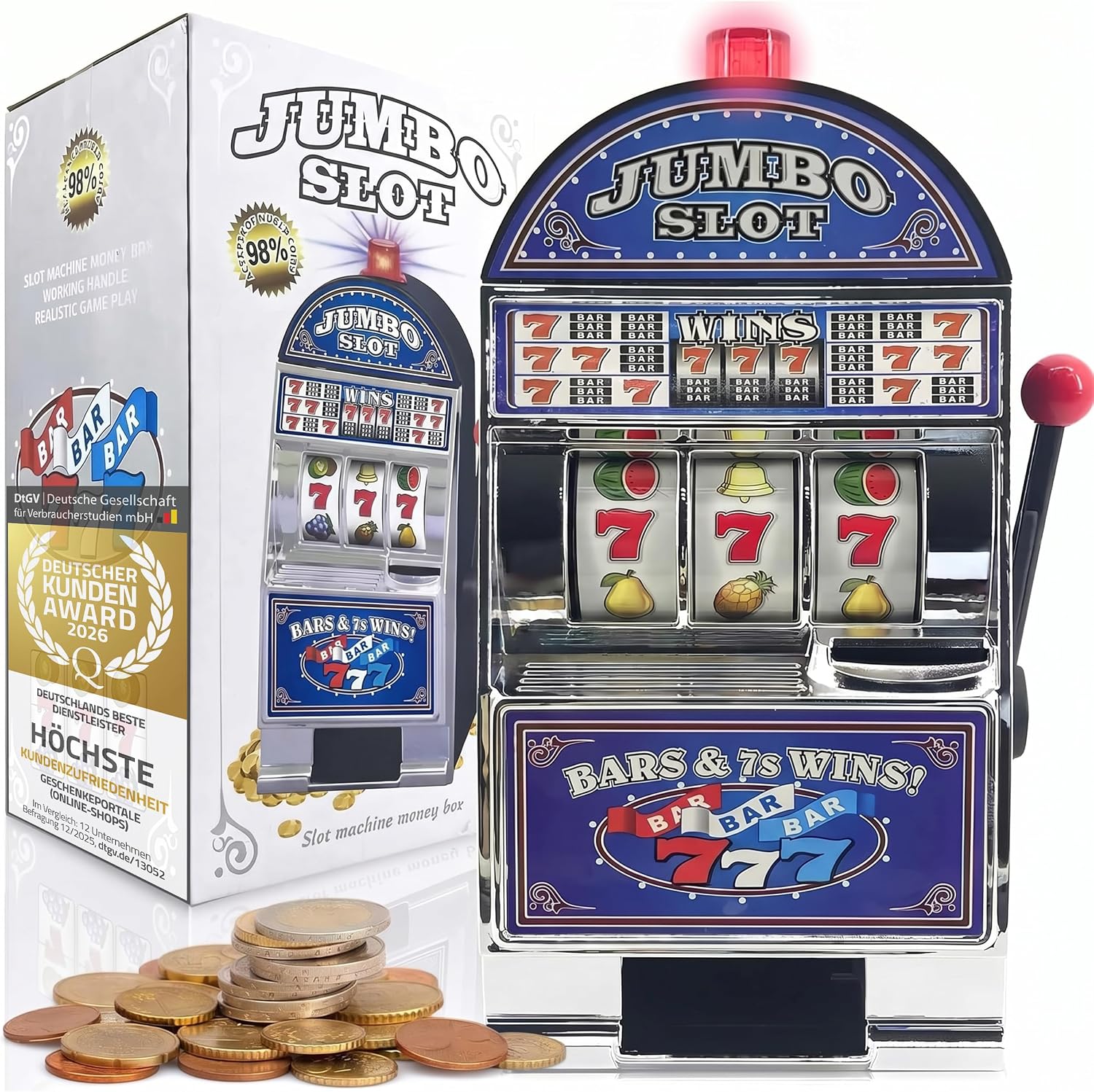 Einarmiger Bandit Slot Machine - Retro Spielautomat & Spardose