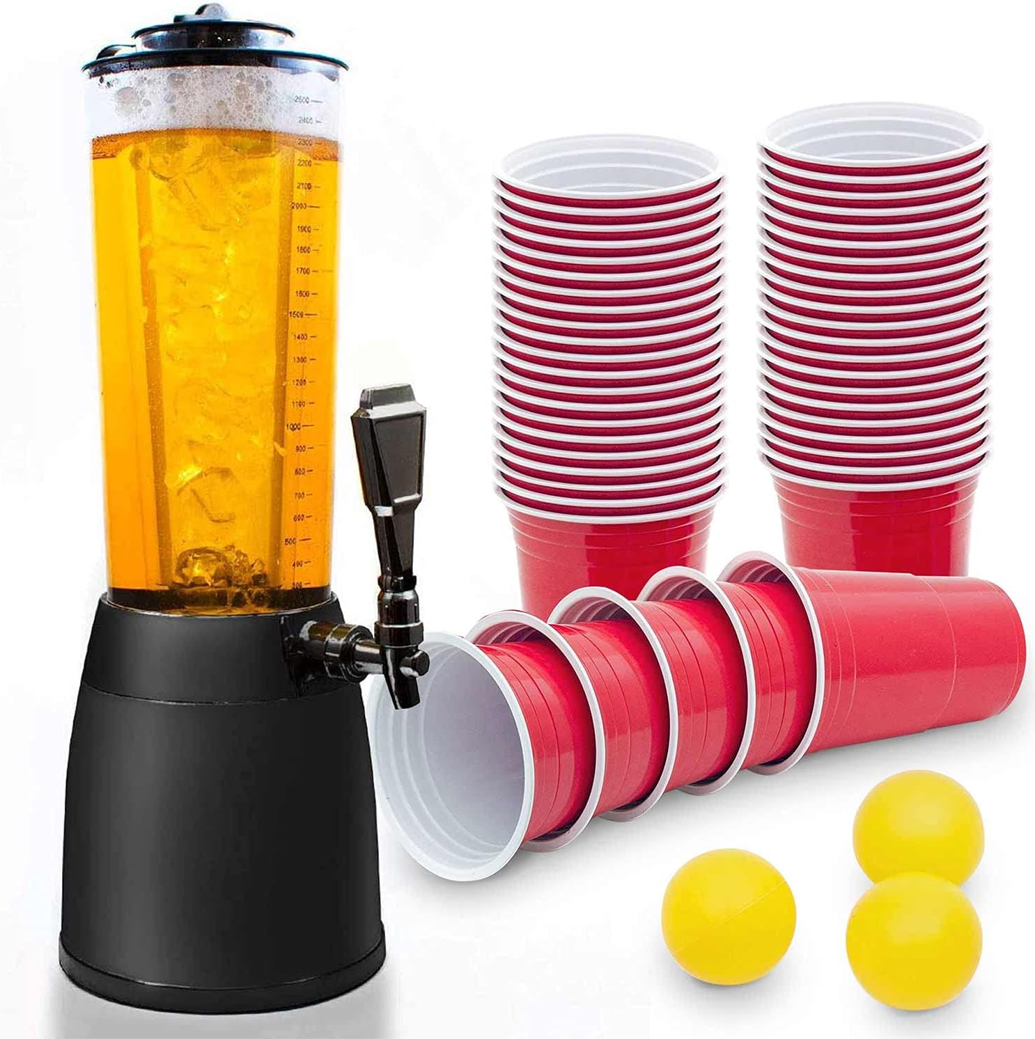 Biertower 4 Liter Biersäule – Zapf-Spender mit LED & Kühlung