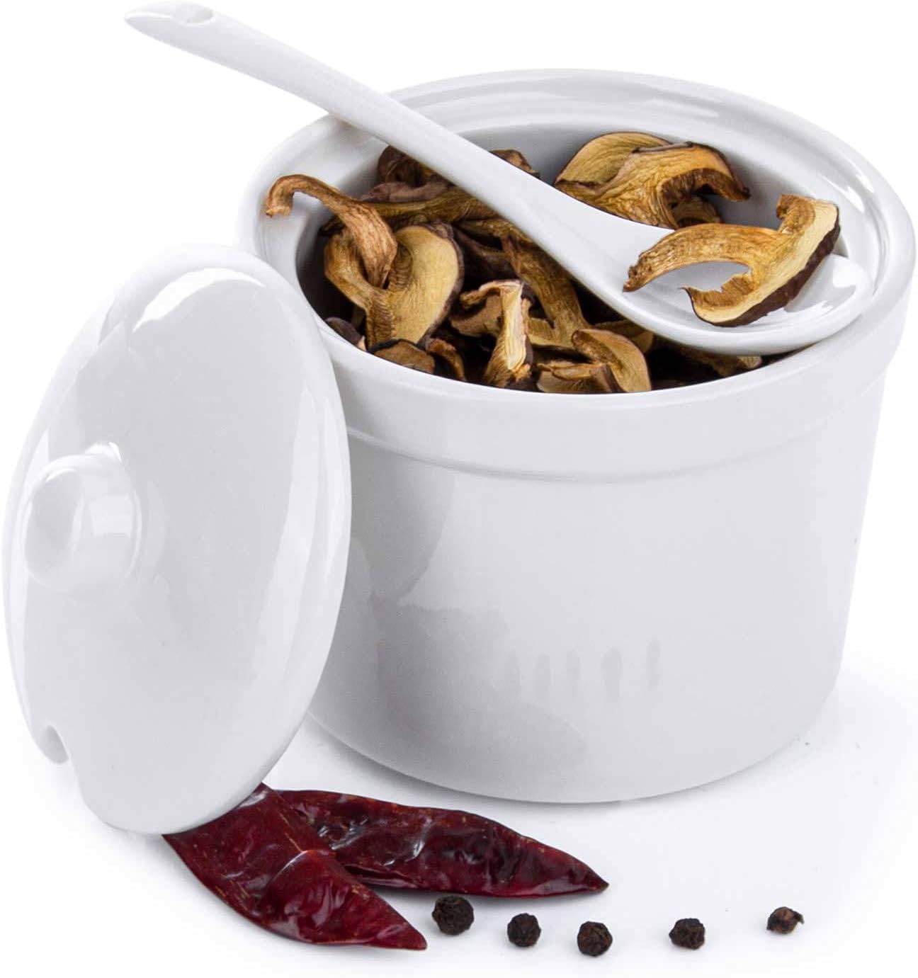 Gewürzdosen Set Porzellan – 3-tlg. Servierset für Gewürze & Snacks