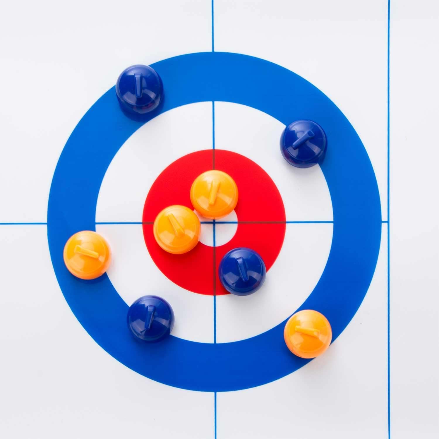 Curling Spiel Set - Tisch-Eisstockschießen & Shuffleboard für Familien