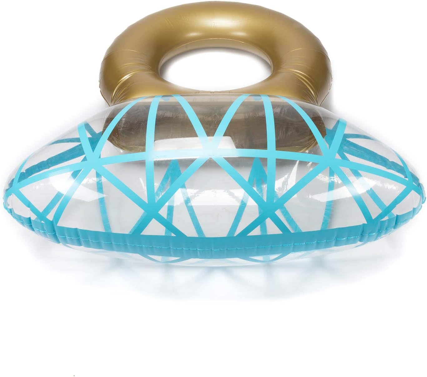 Aufblasbare Diamantring-Badeinsel XXL – Luxus Pool-Luftmatratze