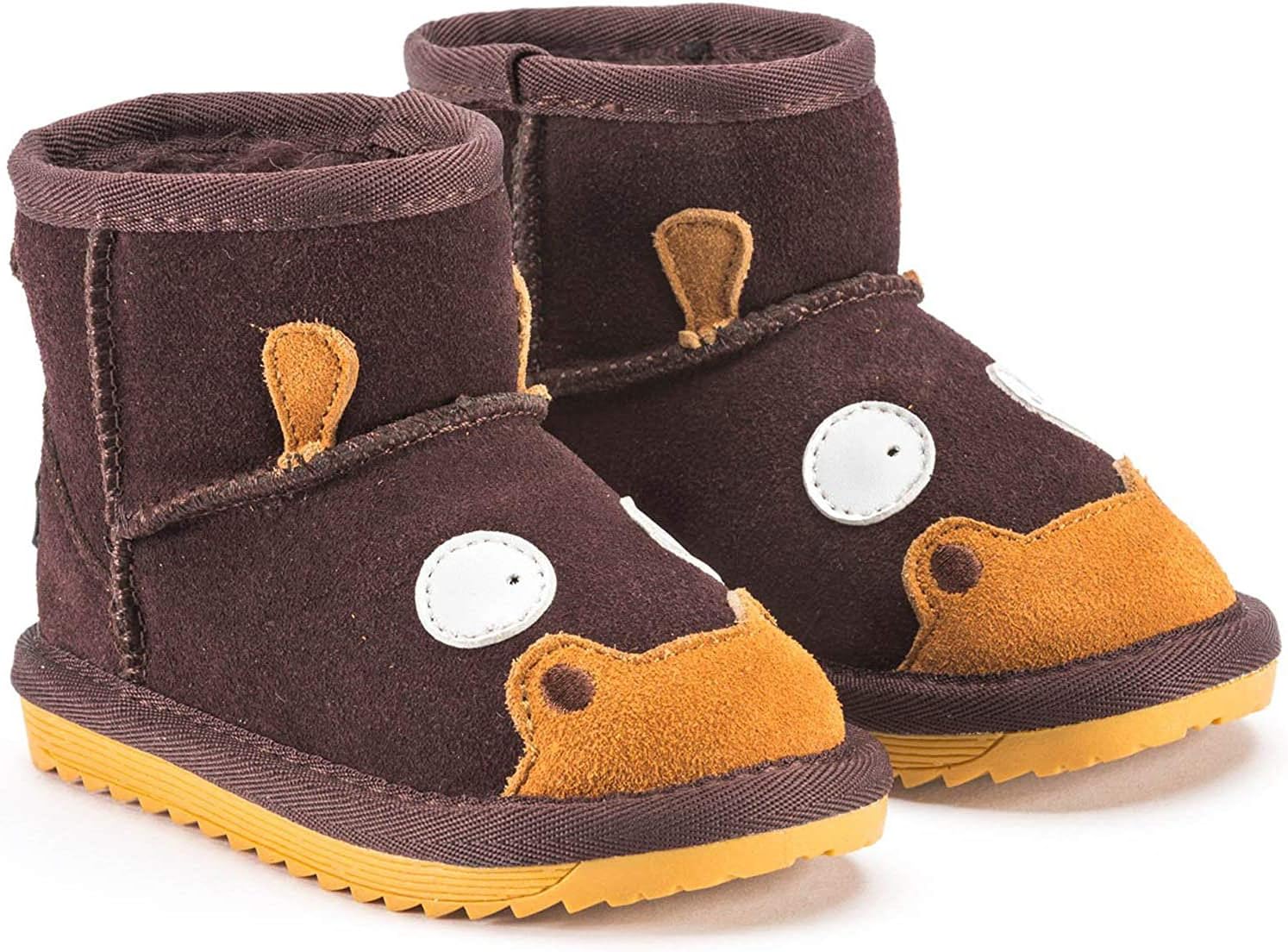 Snugs Kinder Lammfellstiefel – Warme Winterstiefel aus Rauleder