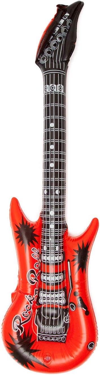 Luftgitarre 100cm - Aufblasbare Rockstar-Gitarre für Partys