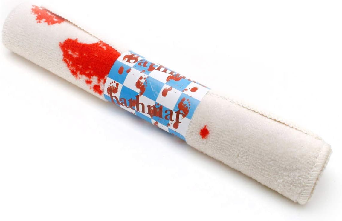 Blut Badematte - Realistischer Horror-Duschvorleger 71x51cm