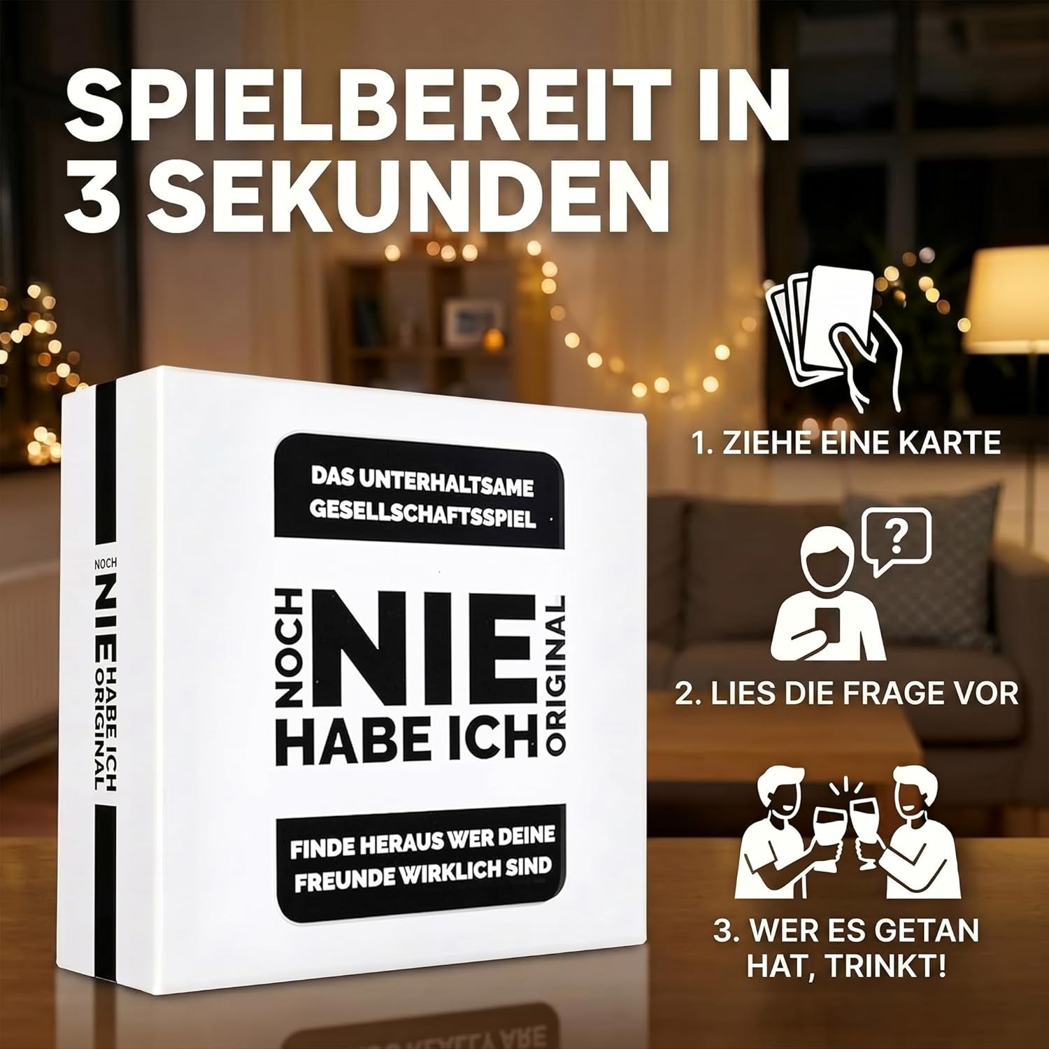 Noch NIE habe ich Partyspiel - Trinkspiel mit 300 Fragen