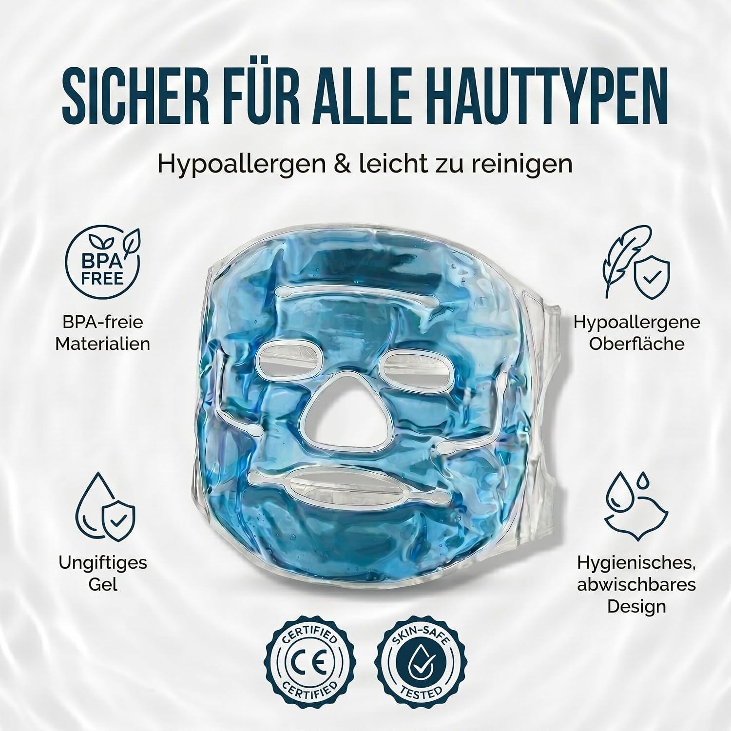 Feluna Gel Gesichtsmaske – Kühlende & Wärmende Entspannungsmaske
