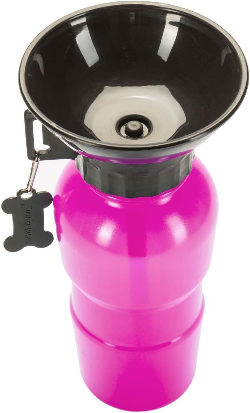 Hunde-Trinkflasche 600ml mit Napf – Auslaufsicher für Unterwegs