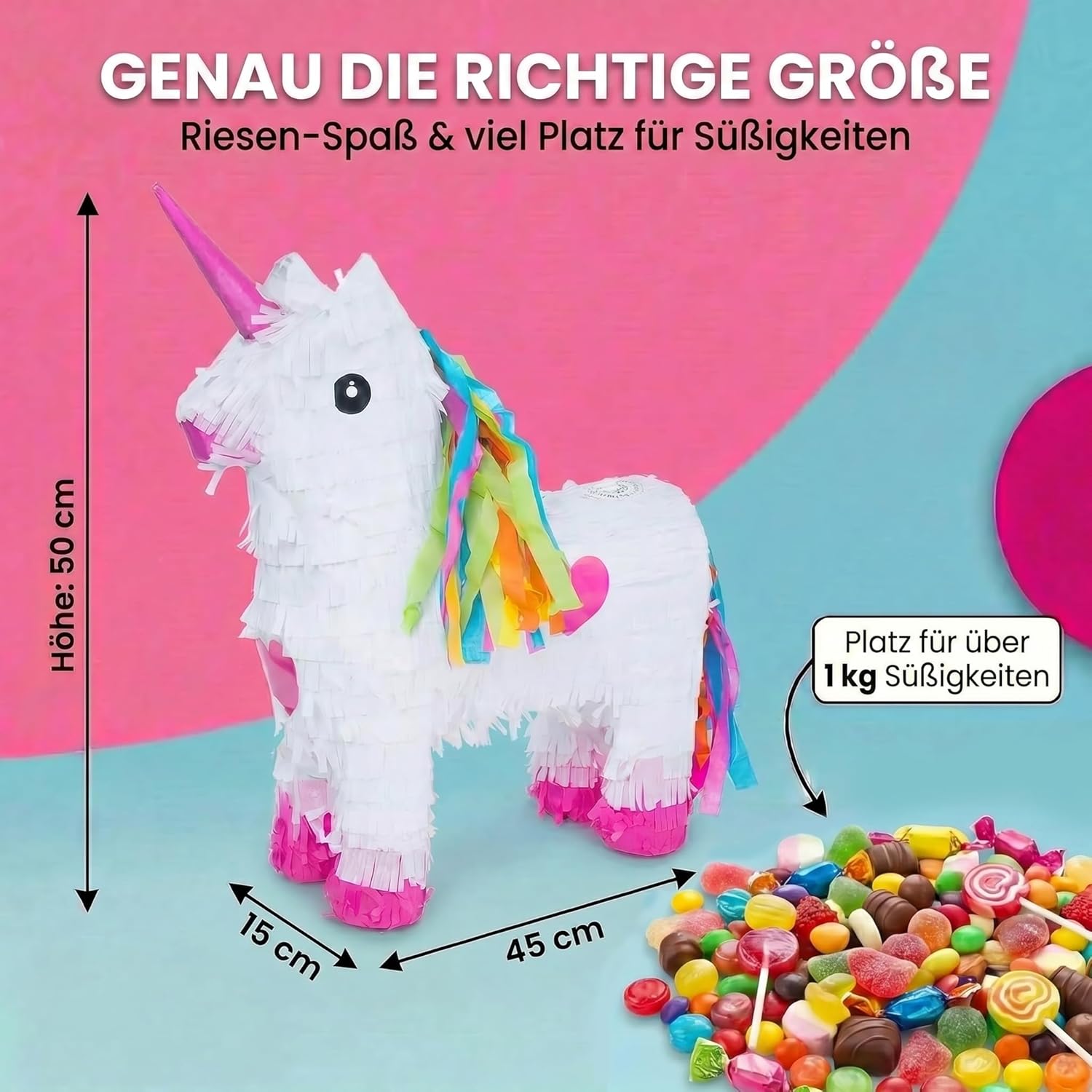 Pinata "Einhorn - Geburtstags Pinatas zum Befüllen