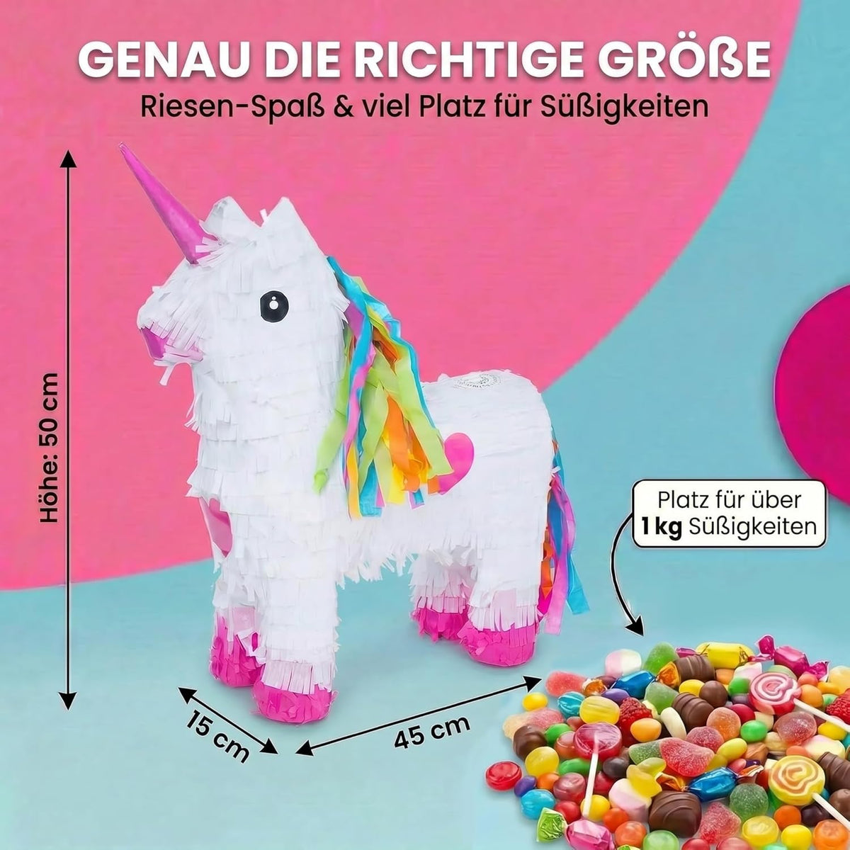 Pinata "Einhorn - Geburtstags Pinatas zum Befüllen