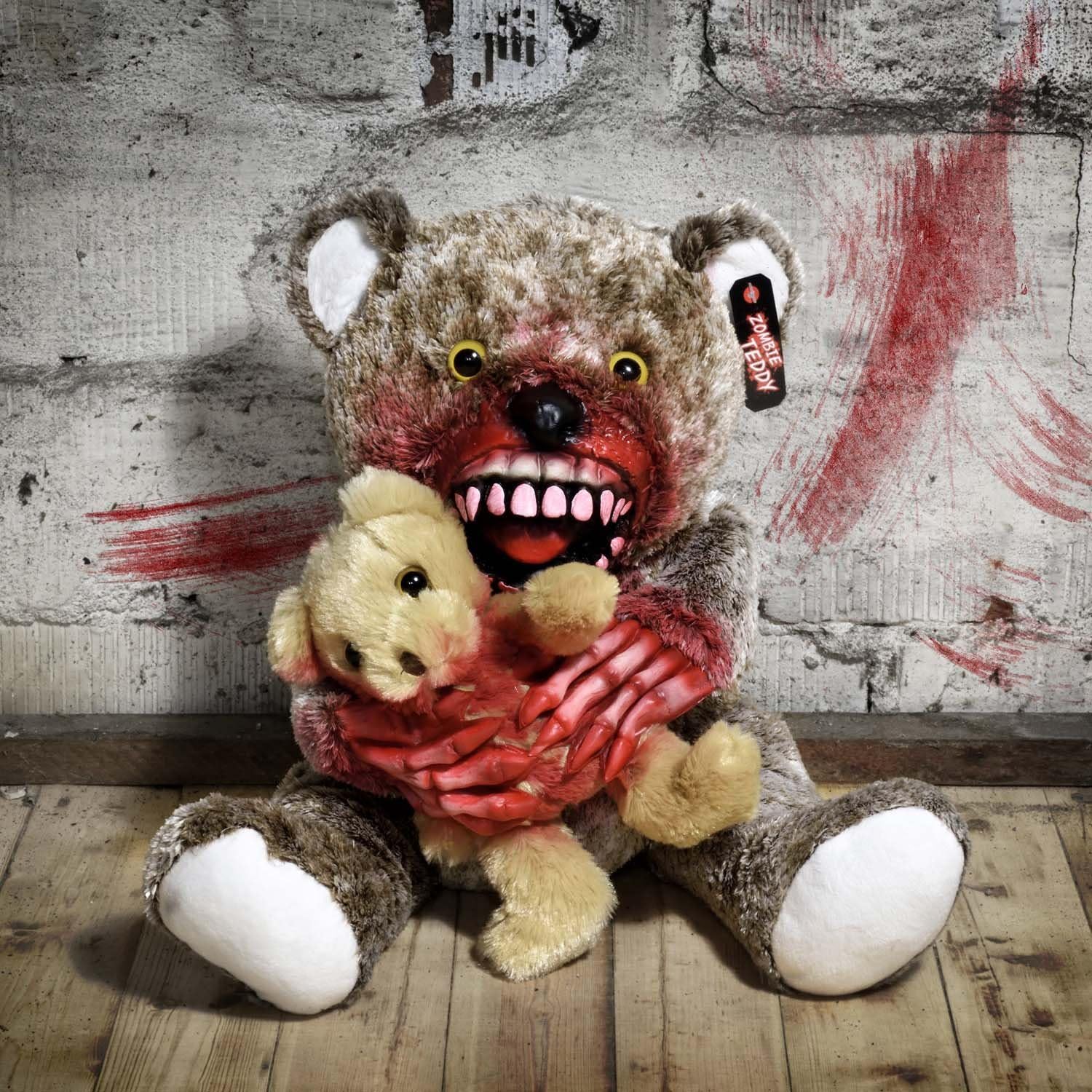 Zombie Teddybär - Gruseliges Horror-Geschenk - 30 cm Kannibale