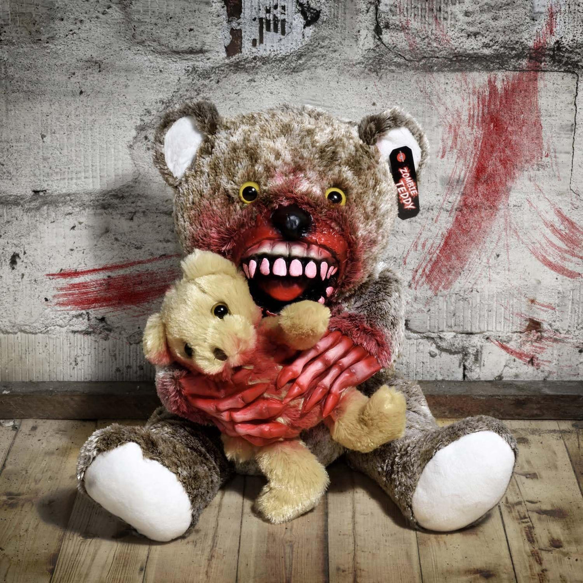 Zombie Teddybär - Gruseliges Horror-Geschenk - 30 cm Kannibale