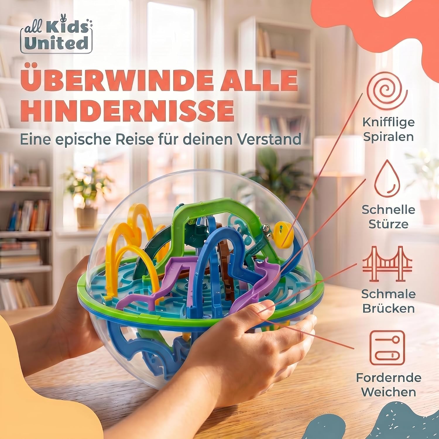 3D Kugel Labyrinth Puzzle – Magic Maze Geschicklichkeitsspiel