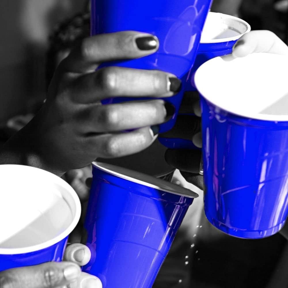 100 Wiederverwendbare Beer Pong Becher Rot - 473 ml & 3 Bälle