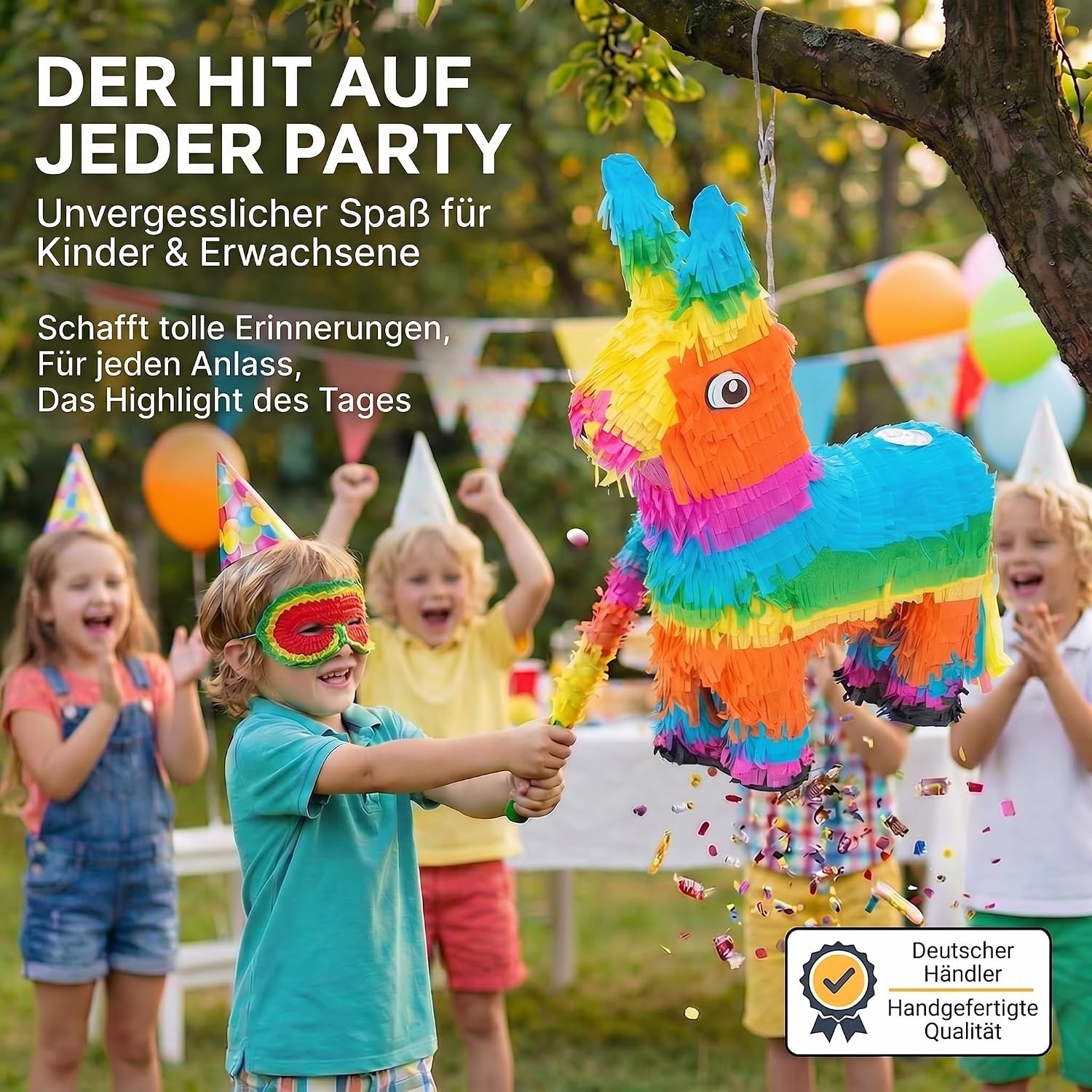 Esel Pinata zum Befüllen – Party-Spaß & Geburtstags-Deko