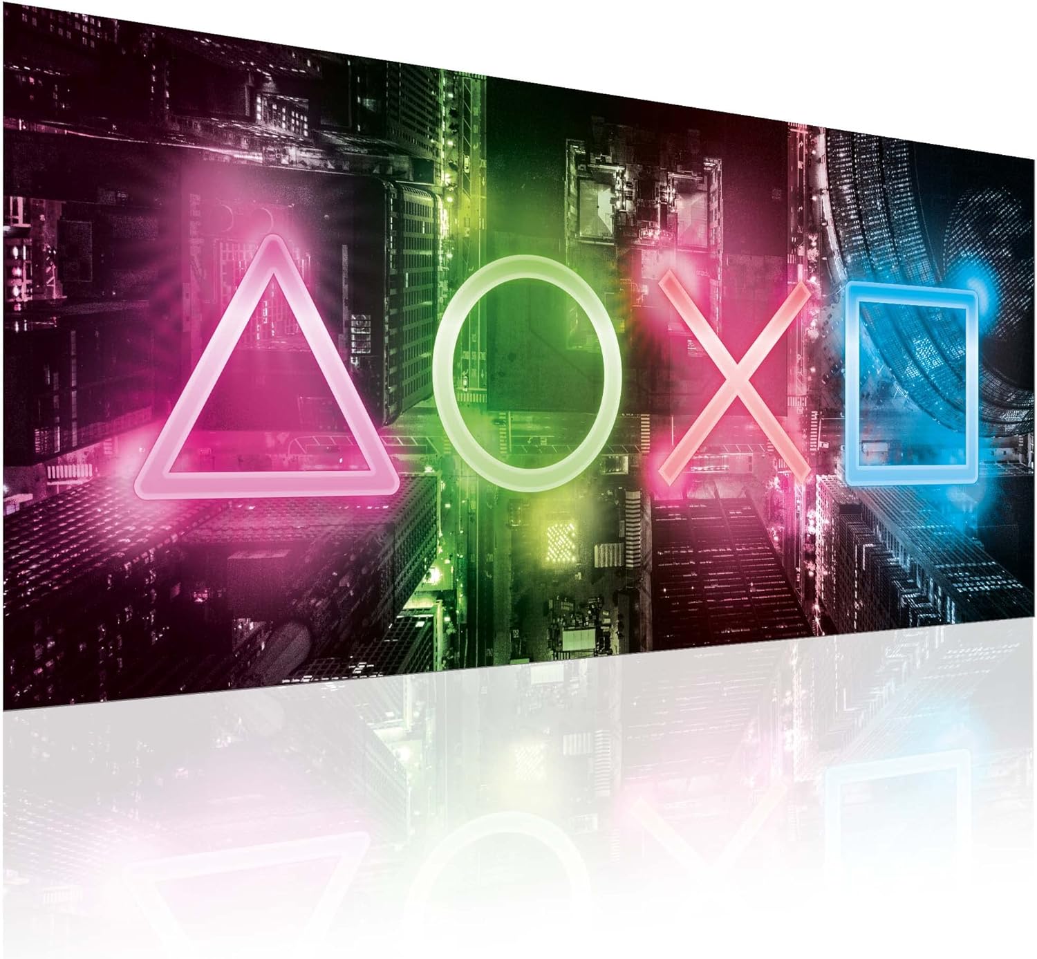 Gamer Poster XXL 100x45cm - Modernes Wandbild für Gaming-Zimmer