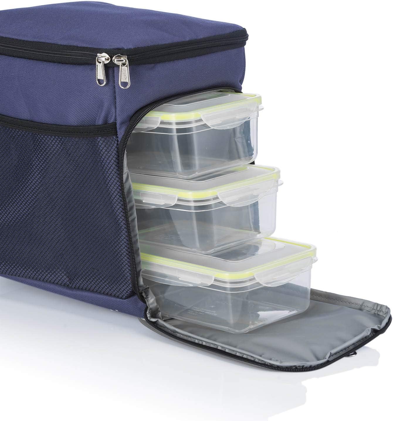 Dimono Kühltasche 15L Set inkl. 3 Frischhaltedosen Blau