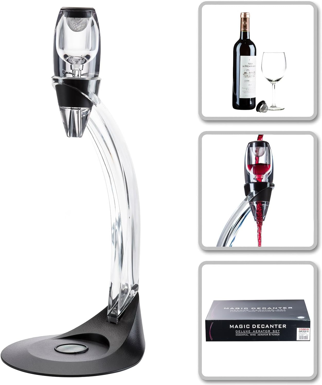 Luxus Weinbelüfter mit Ständer - Premium Wein-Dekanter Set