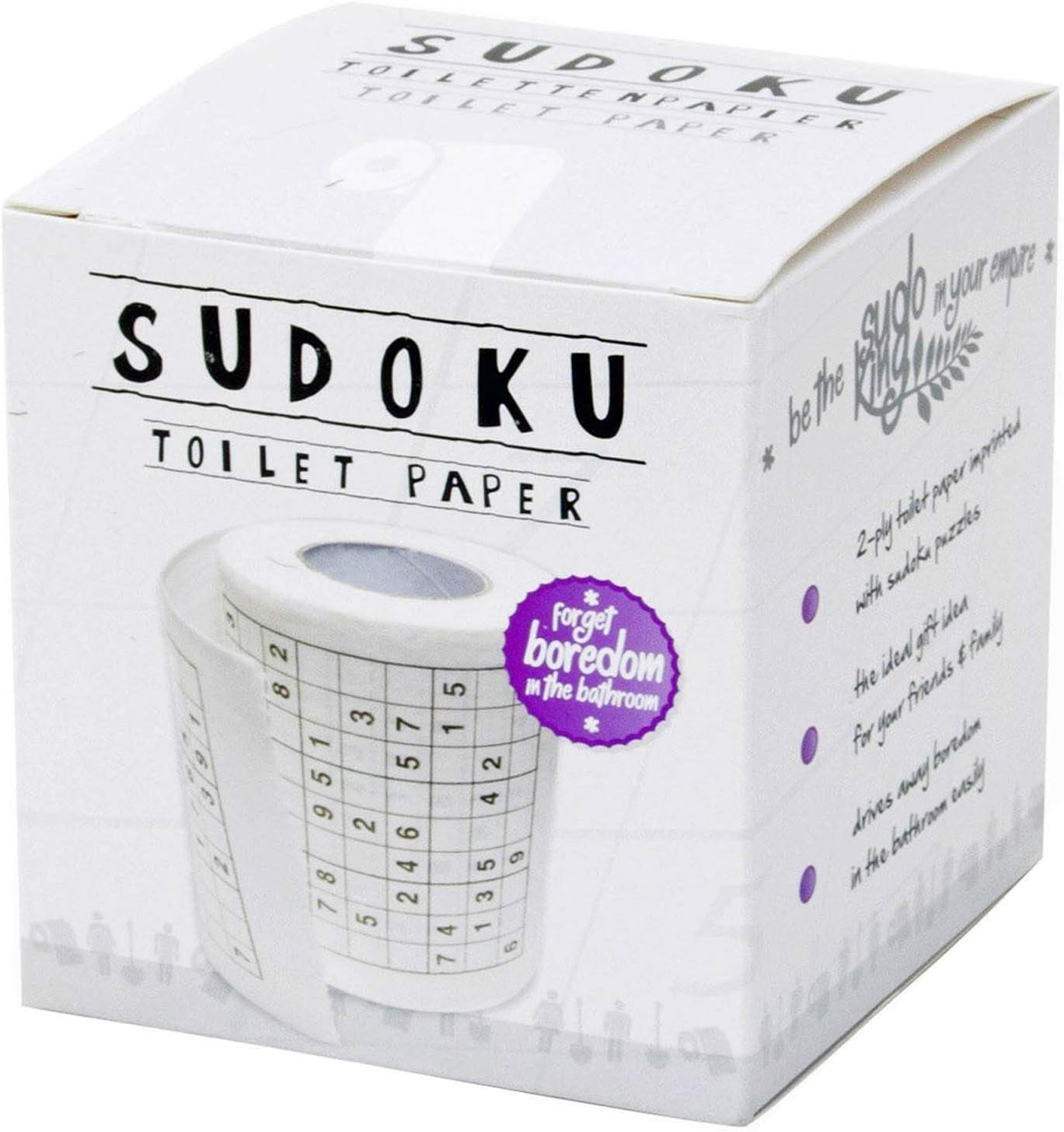 Sudoku-Klopapier - Witziges Rätsel-Toilettenpapier als Geschenkidee