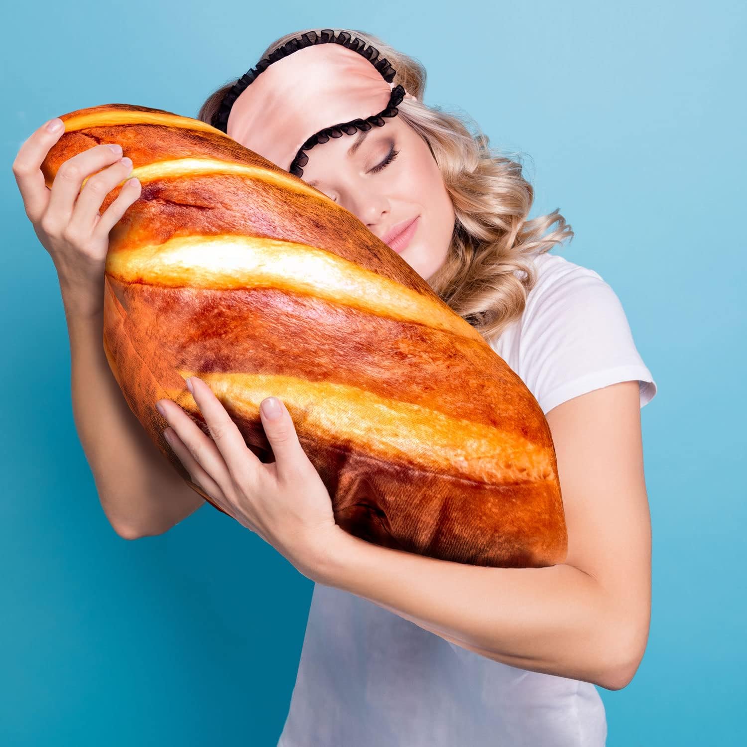 80 cm Baguette Kuschelkissen - Realistisches 3D-Plüsch-Brotkissen