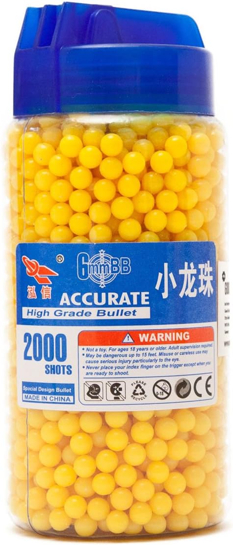 Softair Munition 6mm 0.12g – 2000 BB-Kugeln mit Speedloader