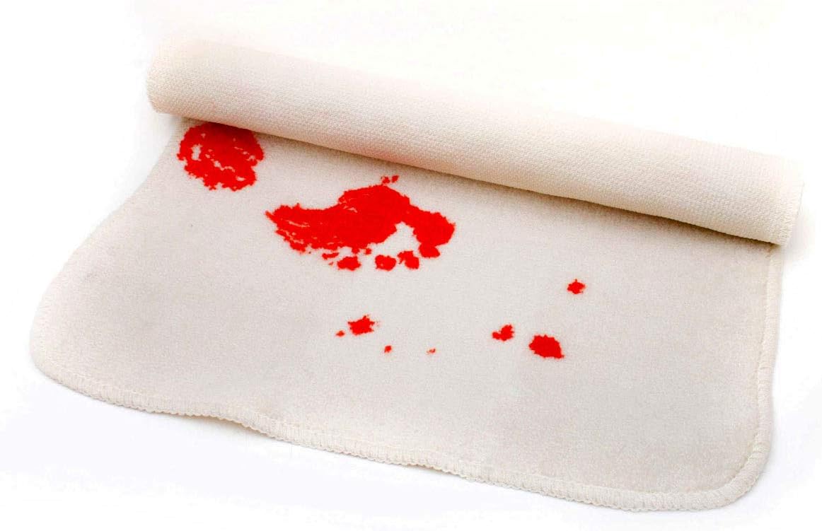 Blut Badematte - Realistischer Horror-Duschvorleger 71x51cm