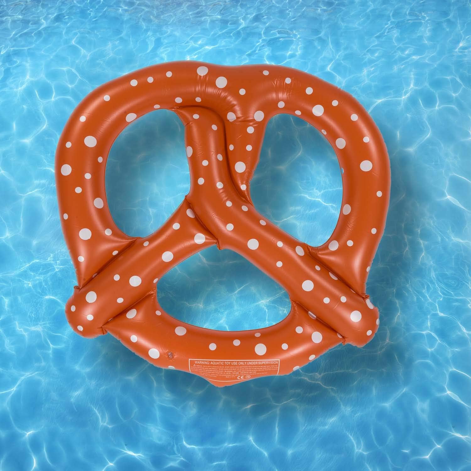 Aufblasbare Brezel XXL Schwimmring - 140 cm Badeinsel für den Pool