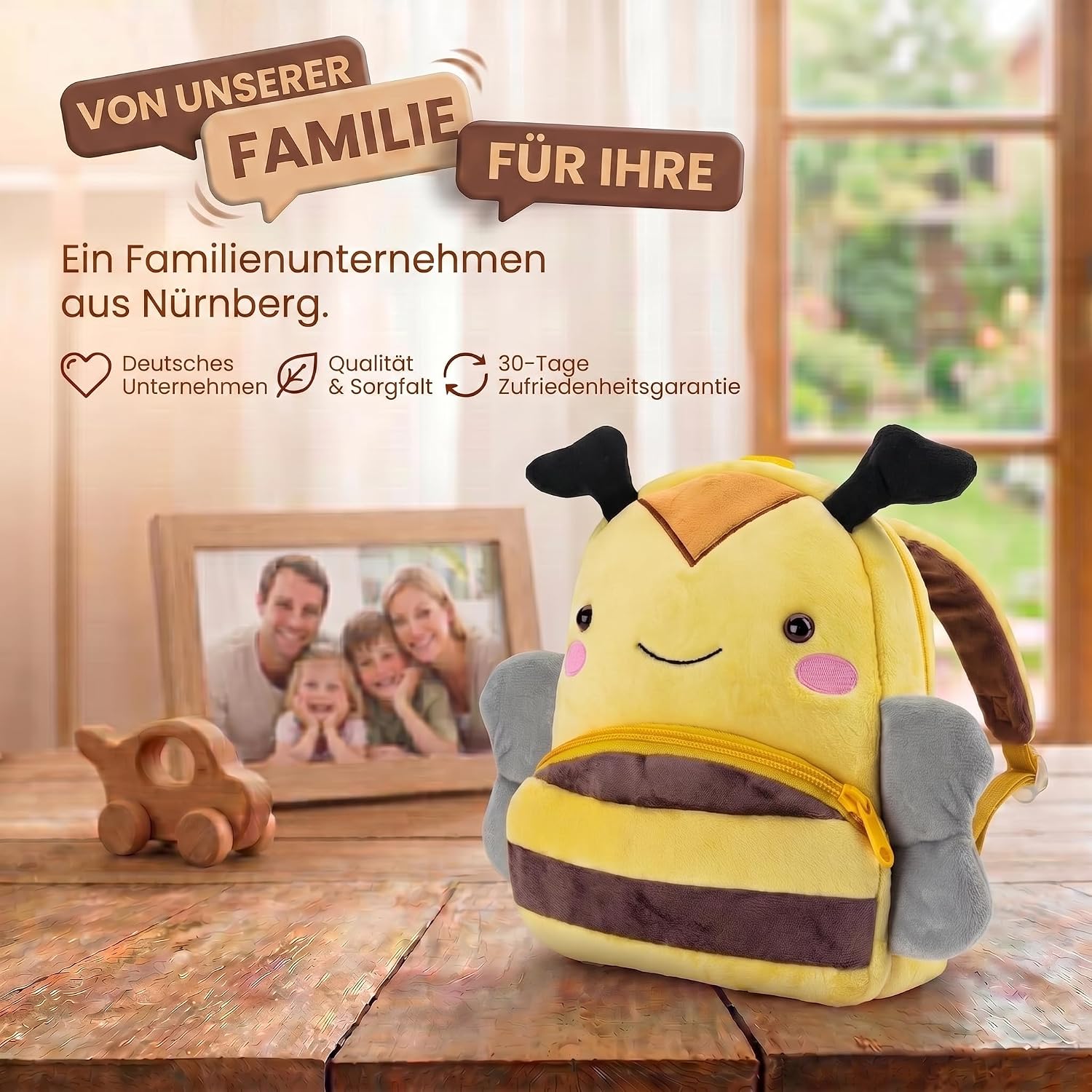 Tier-Kinderrucksack mit Sicherheitsleine für Kleinkinder