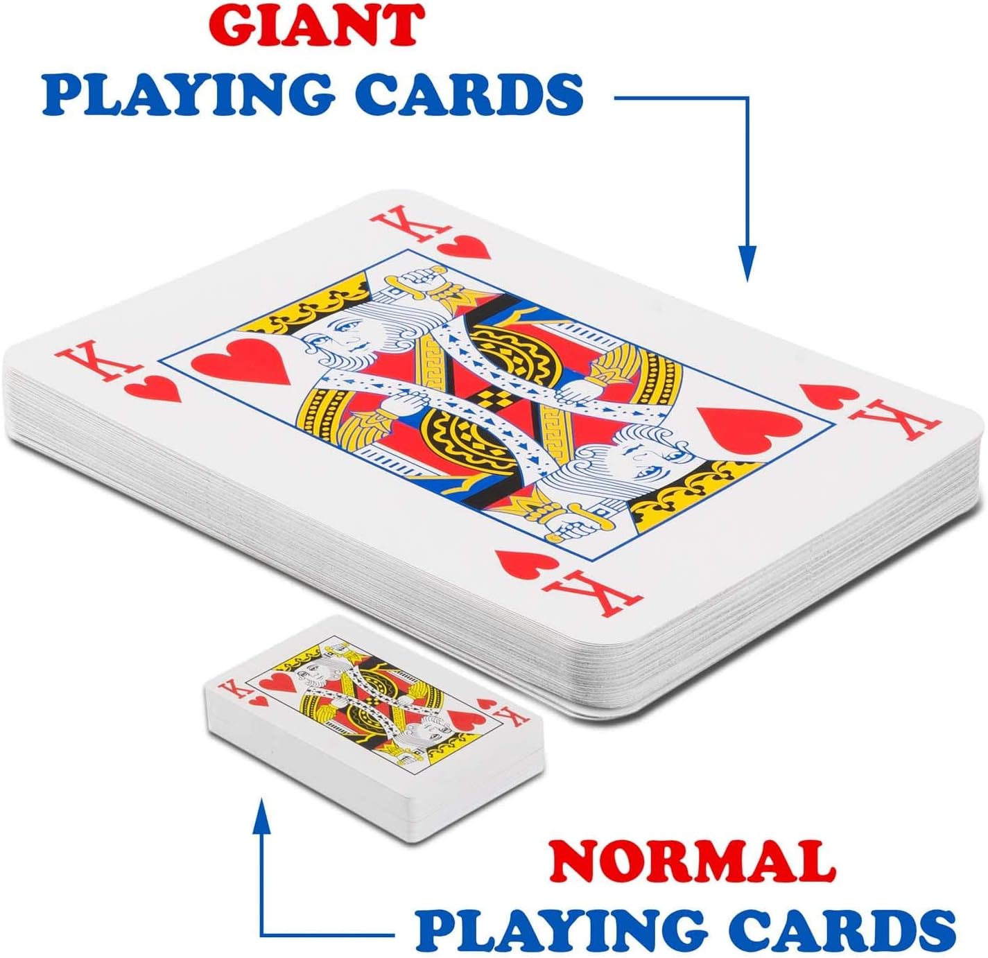 XXL Pokerkarten - Riesiges Jumbo-Kartenspiel 54-teilig (28x21cm)