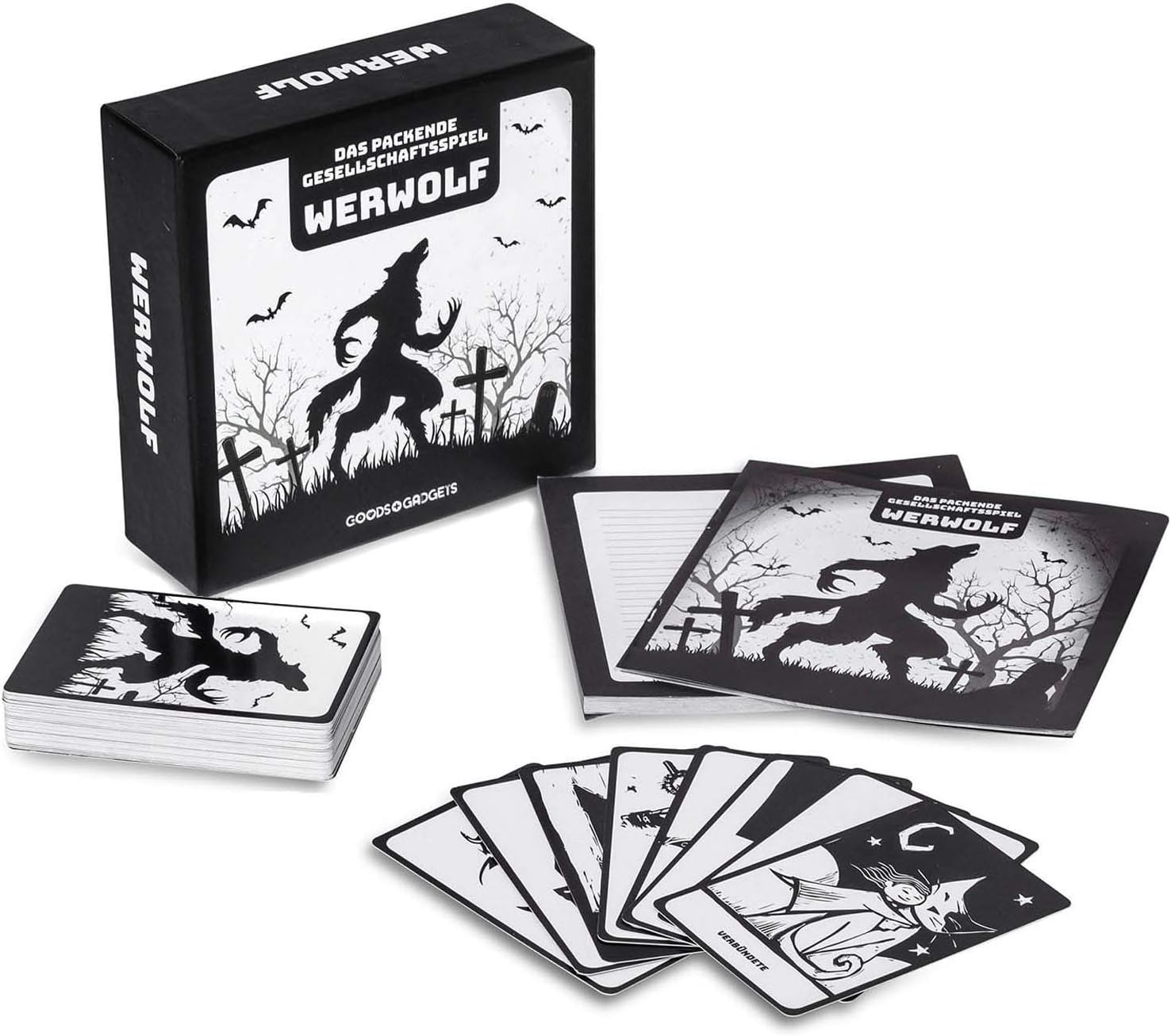 Werwolf Deluxe Edition - Gesellschaftsspiel für große Gruppen
