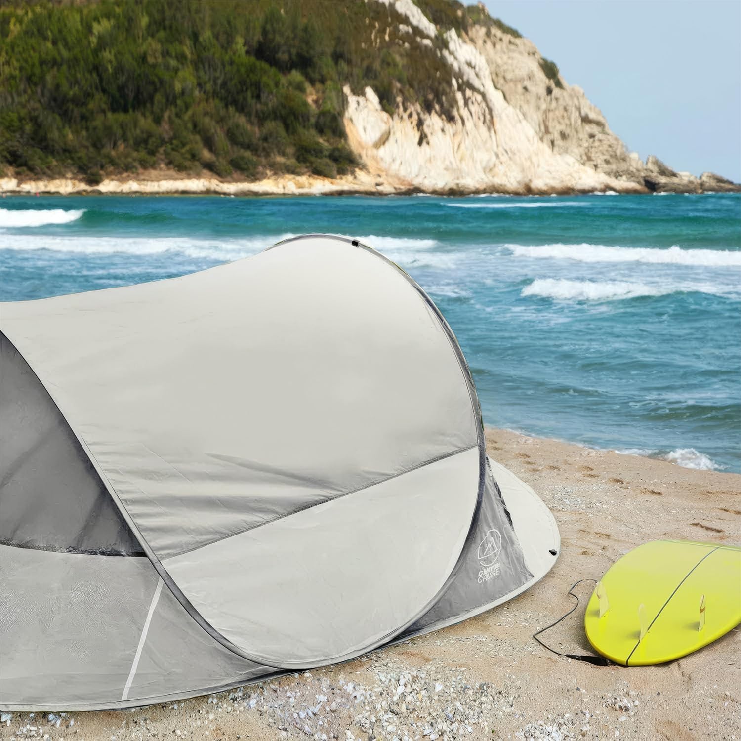 Automatik-Wurfzelt Strandmuschel - UV-Schutz Pop-Up Strandzelt
