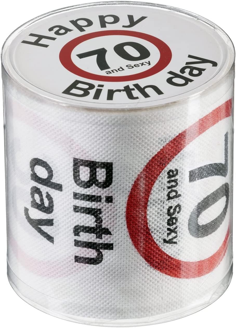 Toilettenpapier zum 70. Geburtstag - Lustiges Geburtstagsgeschenk