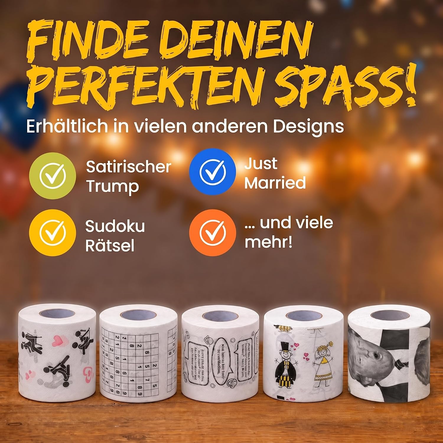 Trump Toilettenpapier - Witziges Klopapier als Party-Geschenk