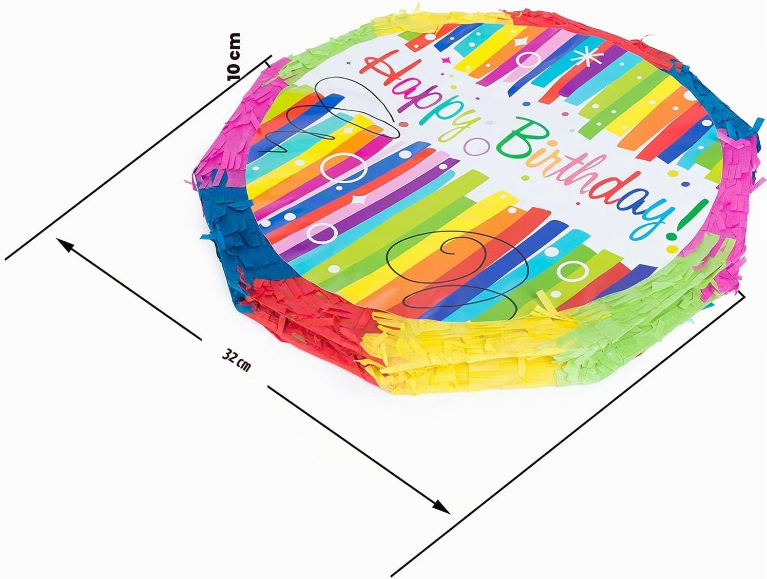 Happy Birthday Pinata - Party-Dekoration zum Befüllen