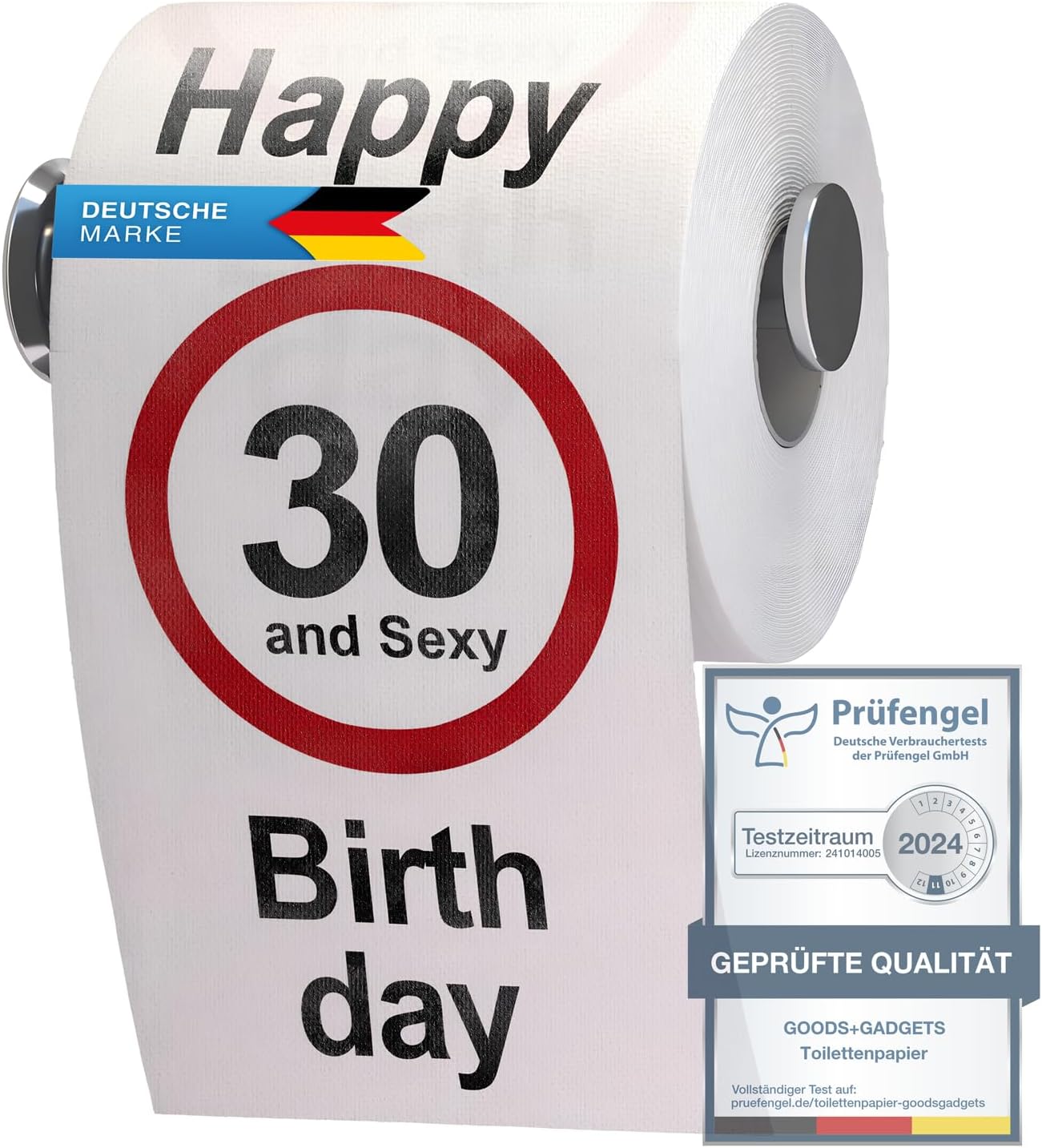 Lustiges Toilettenpapier zum 30. Geburtstag – Geschenk-Highlight