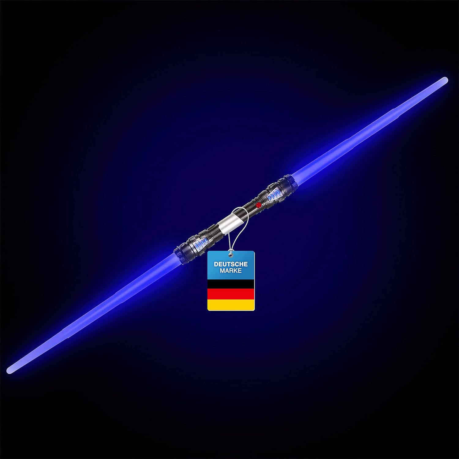 XXL Doppel-Lichtschwert 138cm mit Sound & Licht – Blau