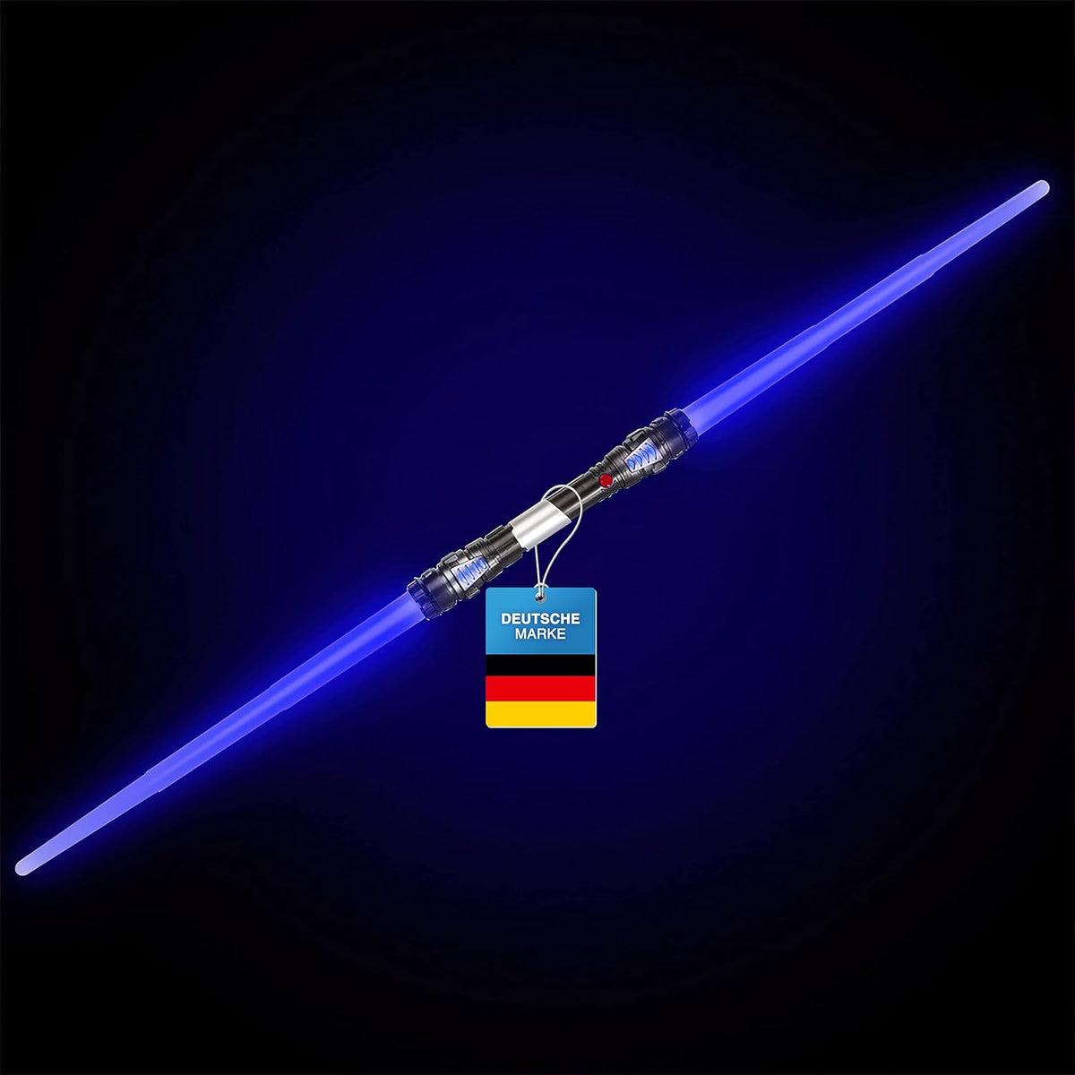 XXL Doppel-Lichtschwert 138cm mit Sound & Licht – Blau