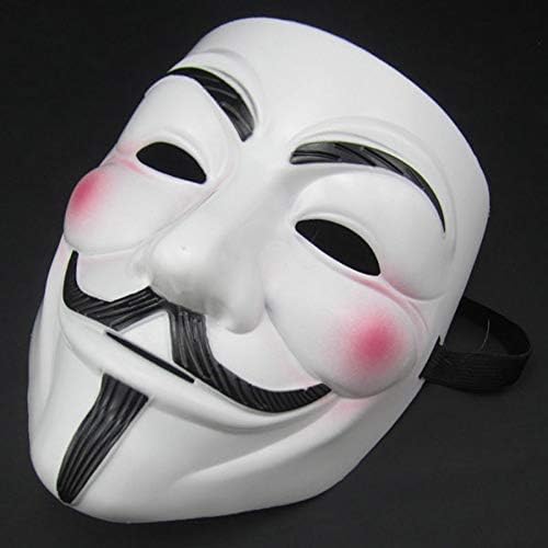 Anonymous Maske - V wie Vendetta Guy Fawkes Kostüm für Halloween