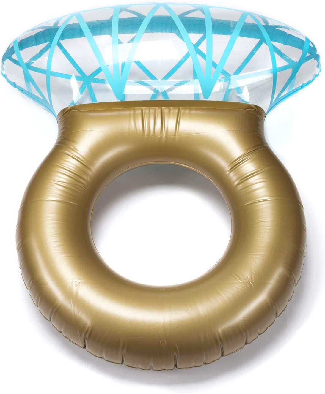 Aufblasbare Diamantring-Badeinsel XXL – Luxus Pool-Luftmatratze