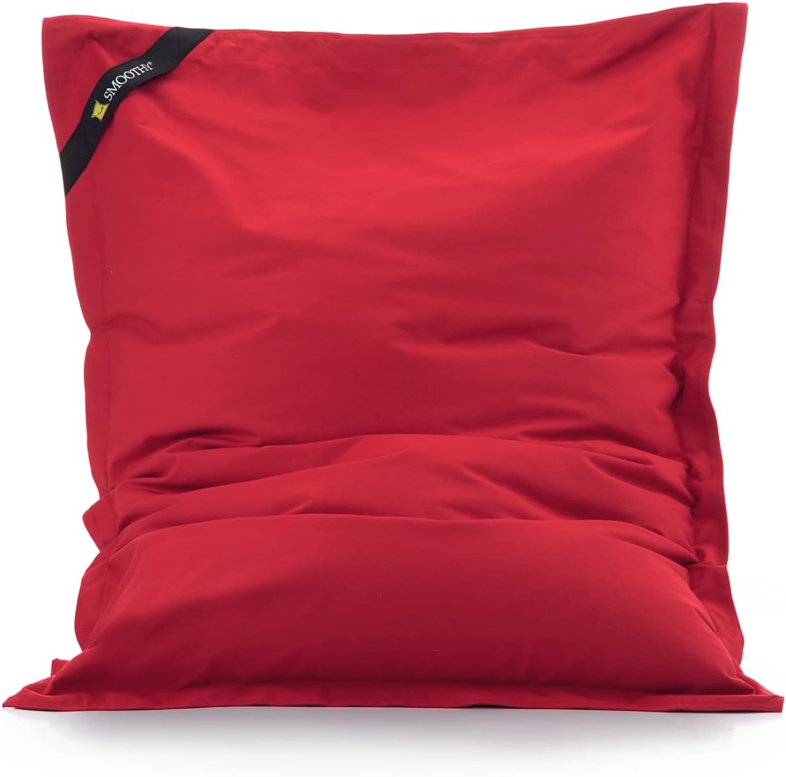 SMOOTHY Sitzsack Junior - XXL Kindersitzkissen Baumwolle - Feuer-Rot