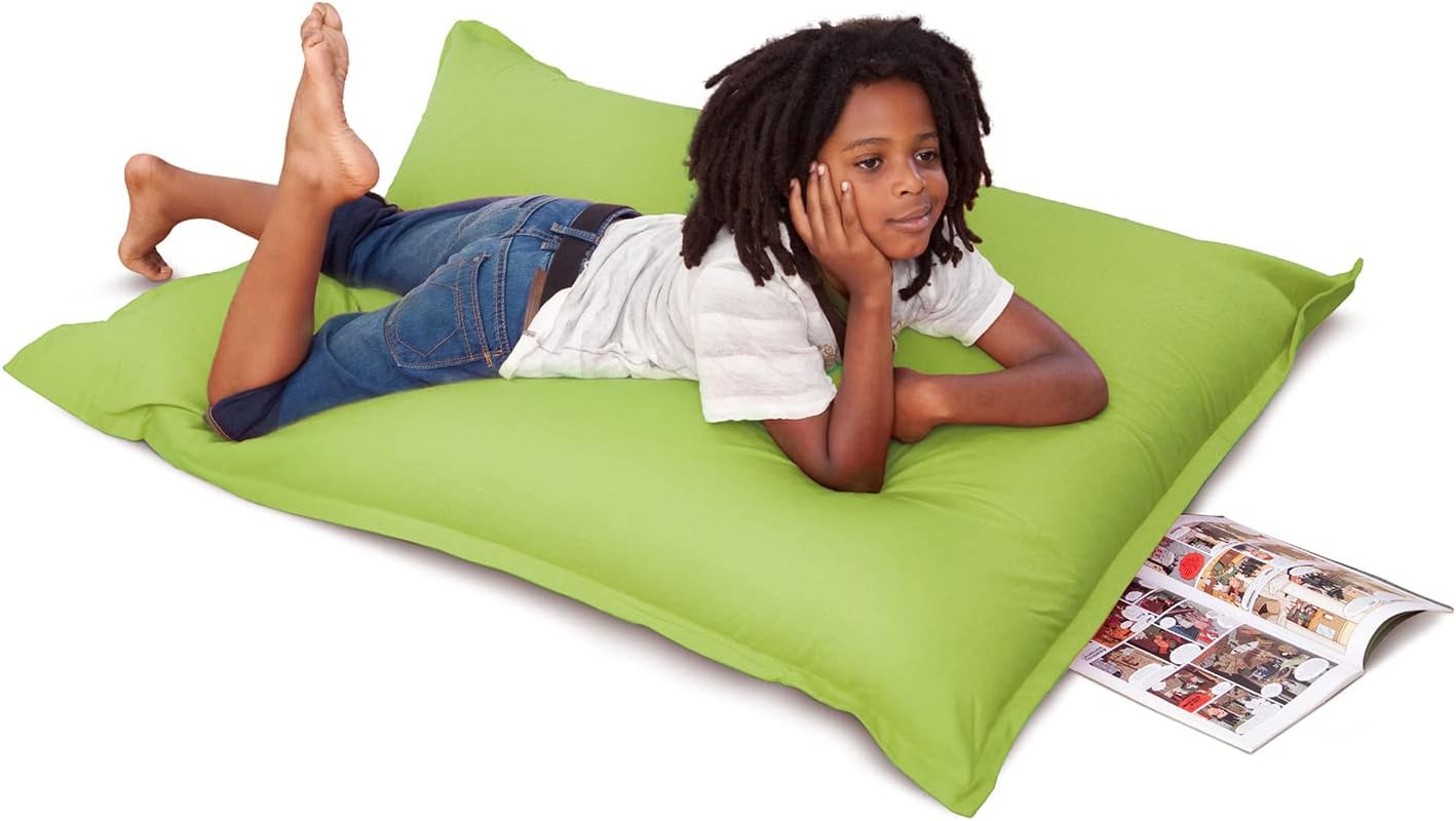 Smoothy Sitzsack Cotton Jr. Grün - Bequemer Kindersitzsack