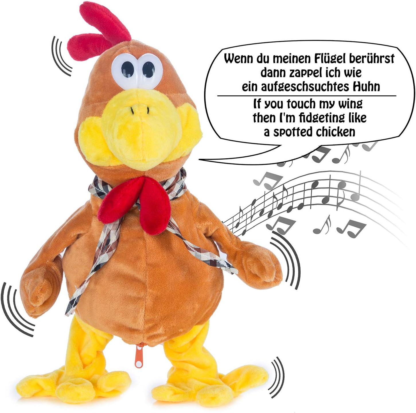 Tanzendes Plüsch-Huhn mit Musik – Lustiges Stofftier für Kinder