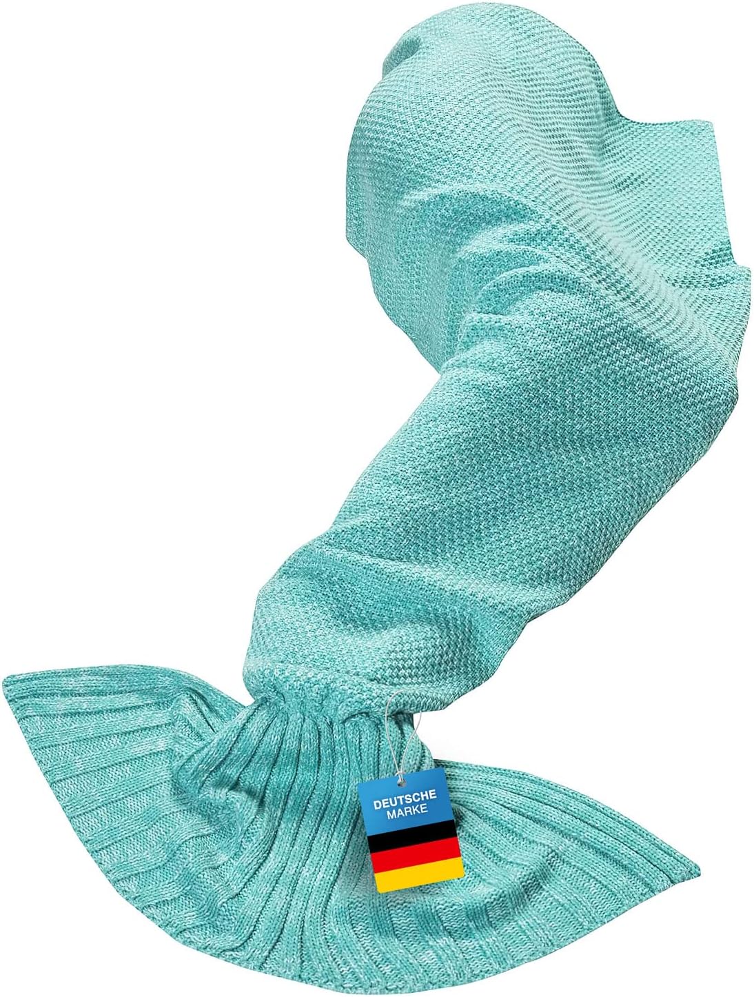 Feluna Meerjungfrau Kuscheldecke – 180x85 cm – Weiche Strickdecke