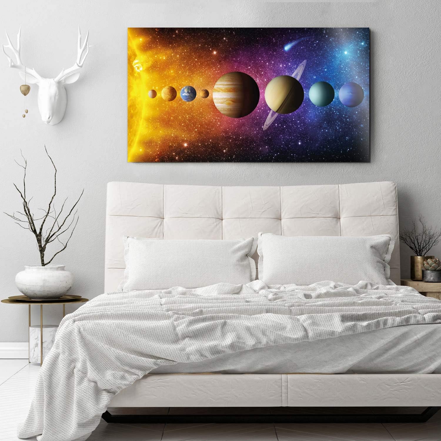 Poster Sonnensystem - Weltall Weltraum Wandbild 80 x 45 cm